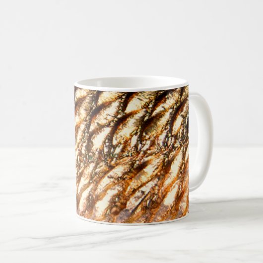 "Rotbarsch-" - rote Trommel durch PatternWear© Kaffeetasse (VorderseiteRechts)