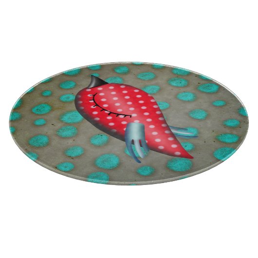 Rotbarsch Schneidebrett (Ecke)