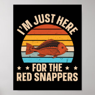 Rotbarsch Tiefseeangler Design Für Einen Roten Sch Poster