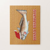 Rotbarsch-Weihnachtsmannmütze-Weihnachten Puzzle (Vertikal)