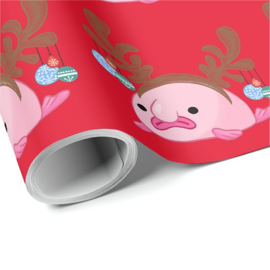 Rotbarsche Geschenkpapier (Rolleneckpunkt)