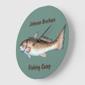 Rotbarsche Große Wanduhr (Winkel)