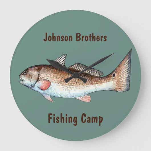 Rotbarsche Große Wanduhr (Vorderseite)