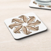 Rotbarsche Kaleidoskopische Untersetzer (Linke Seite)