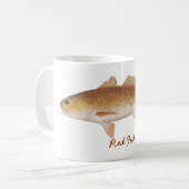 ROTBARSCHE, rote Fische Kaffeetasse (Vorderseite Links)