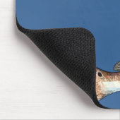 Rotbarsche und Rotbarsch-Schwänze (blau) Mousepad (Ecke)