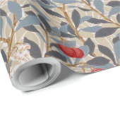 Rotbeerbaum, William Morris Geschenkpapier (Rolleneckpunkt)