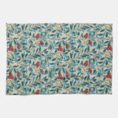 Rotbeerbaum, William Morris Geschirrtuch (Horizontal)