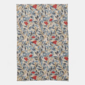 Rotbeerbaum, William Morris Geschirrtuch (Vertikal)