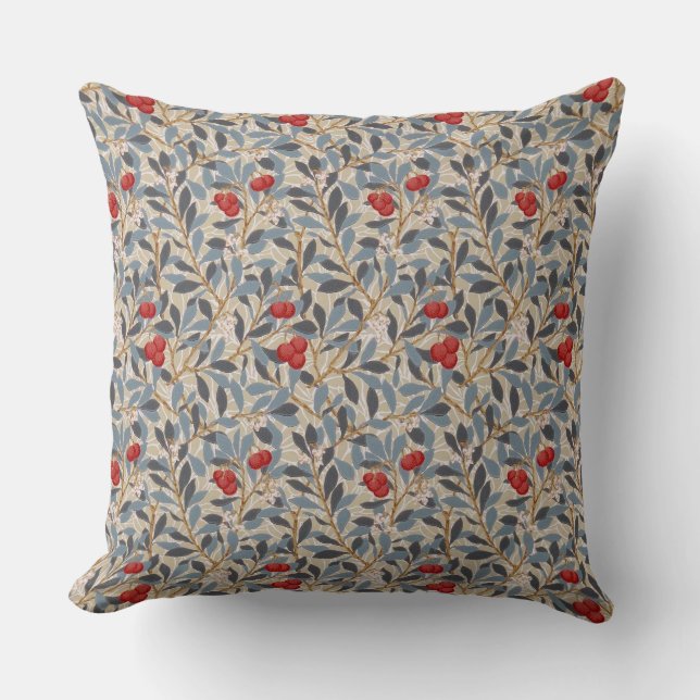 Rotbeerbaum, William Morris Kissen (Vorderseite)