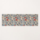 Rotbeerbaum, William Morris Yogamatte (Vorderseite (Horizontal))