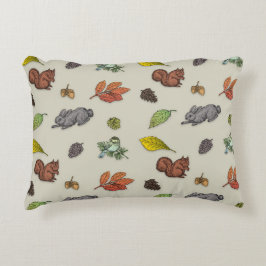 Rotbeere Weihnachtsvogel, rot, graue Verpackung Dekokissen