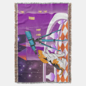 Rotbeige Welpe und Teleskop Decke (Vorderseite Vertikal)