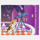 Rotbeige Welpe und Teleskop Fleecedecke (Vorderseite (Horizontal))