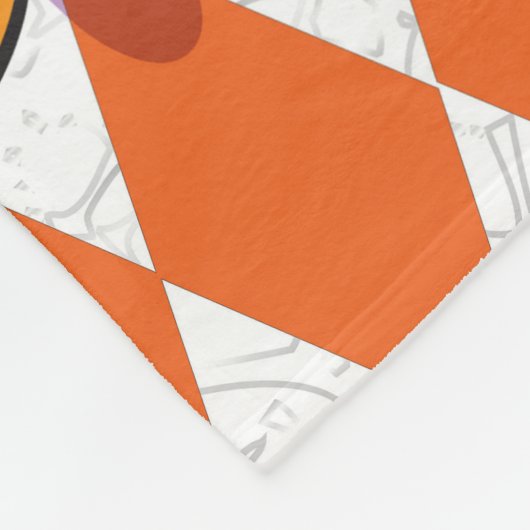 Rotbeige Welpe und Teleskop Fleecedecke (Ecke)