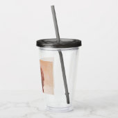 Rotbein-Innenmalerei - Niedliche Original Hundkuns Acryltrinkbecher (Links)