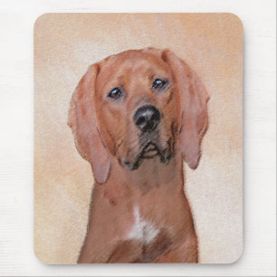 Rotbein-Innenmalerei - Niedliche Original Hundkuns Mousepad