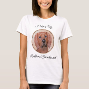 Rotbein-Innenmalerei - Niedliche Original Hundkuns T-Shirt
