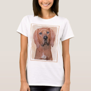 Rotbein-Innenmalerei - Niedliche Original Hundkuns T-Shirt