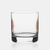 Rotbein-Innenmalerei - Niedliche Original Hundkuns Whiskyglas (Links)