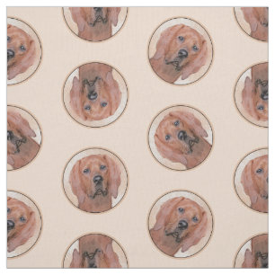 Rotbein-Kontrastmalerei Niedliche Original Hundkun Stoff