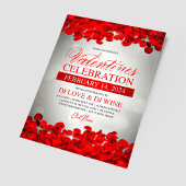 Rotblatt & Rosen Valentinstag-Veranstaltung Flyer