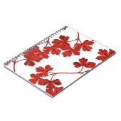 Rotblättriger Säulenmuster Notizblock (Linke Seite)