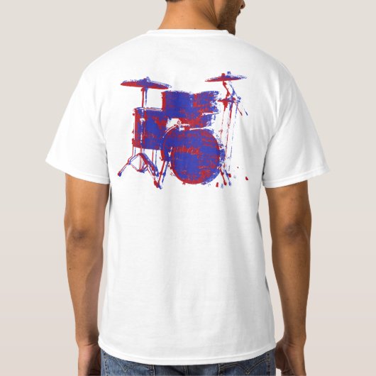 Rotblau T-Shirt (Rückseite)