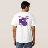 Rotblau T-Shirt (Schwarz voll)