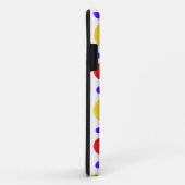 Rotblaue gelbe Kreise Punkte Case-Mate iPhone Hülle (Hinten/Rechts)