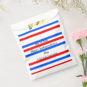 Rotblaue Streifen Unabhängigkeit Tag 4. Juli Geschenktütchen (Versiegelt)