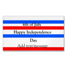 Rotblaue Streifen Unabhängigkeit Tag 4. Juli Magnetische Visitenkarte