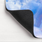 Rotblauer Rauch Mousepad (Ecke)