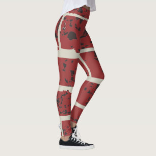 Rotbraun-Brick Zazzle_Growshop. Leggings