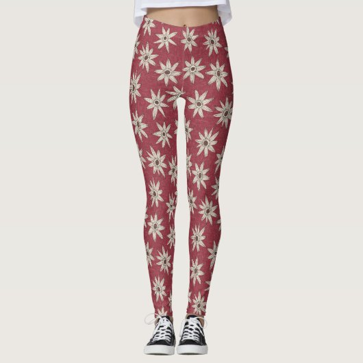 Rotbraun Leggings (Vorderseite)