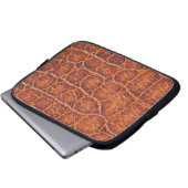Rotbraune Alligator-Skin Laptopschutzhülle (Vorne Knopf)