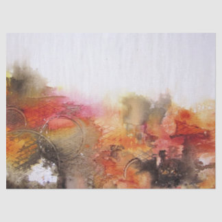 Rotbraune orange weiße moderne abstrakte Kunst Seidenpapier