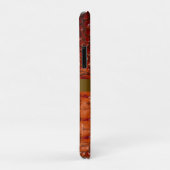 Rotbraune Reptilien Digital Leather Gold Metal Case-Mate iPhone Hülle (Hinten/Rechts)