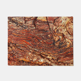 Rotbraune Rock Textur Fußmatte
