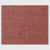 Rotbrauner Leinen Geschenkpapier (Flach)