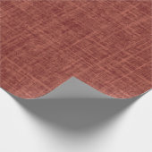 Rotbrauner Leinen Geschenkpapier (Ecke)