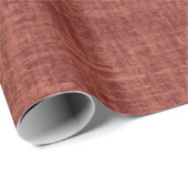 Rotbrauner Leinen Geschenkpapier (Rolleneckpunkt)
