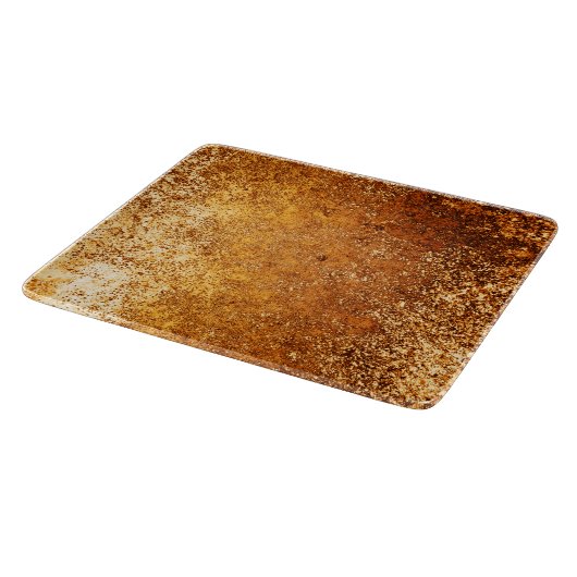 Rotbrauner Rustikal-Wethering-Grunge Kupfer Schneidebrett (Ecke)