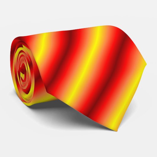 Rotbraunes Muster Krawatte (Gerollt)
