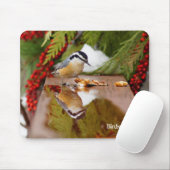 Rotbrüstiger Kleiber Mousepad (Mit Mouse)