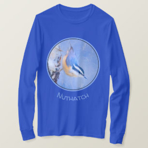 Rotbrustkleiber Malerei Originale Vogelkunst T-Shirt