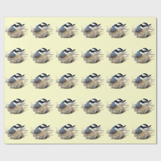 Rotbrustnuthatch Geschenkpapier (Flach)