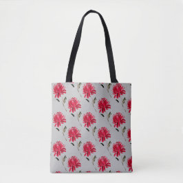 Rotbrysanthemum-Blumendesign Tasche