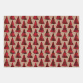 Rotbüffel kariert + Kraftsoldwald Weihnachtsgesche Geschenkpapier Set (Vorderseite 2)