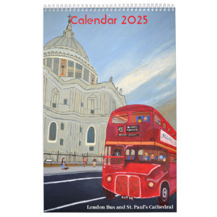 Rotbuskalender London 2025 Kalender